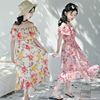 Summer shiffon summer clothing, long skirt, fashionable beach dress, western style, suitable for teen