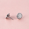 Fashionable earrings, Korean style, with snowflakes, Birthday gift, wholesale