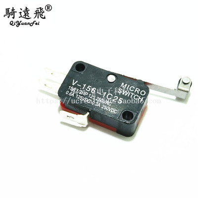 V-156-1C25 带长轮微动开关 限位开关 银点 微动开关