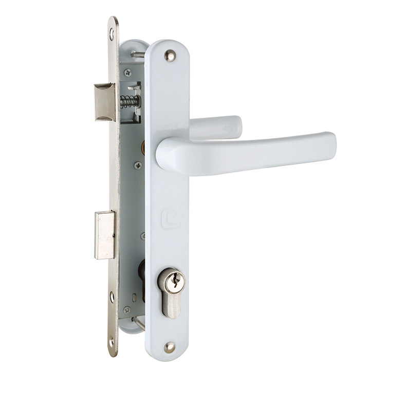 Directo de fábrica De Aluminio de plástico cerradura de la manija de la puerta de aleación de aluminio puerta de madera puerta interior Americana simple cerradura de la manija