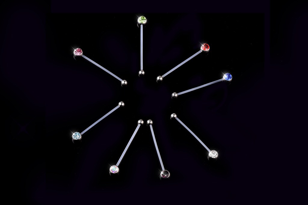 Nuovo prodotto di alta qualità, piercing per maternità con asta morbida e diamanti intarsiati, anello per ombelico all'ingrosso_voghion.com