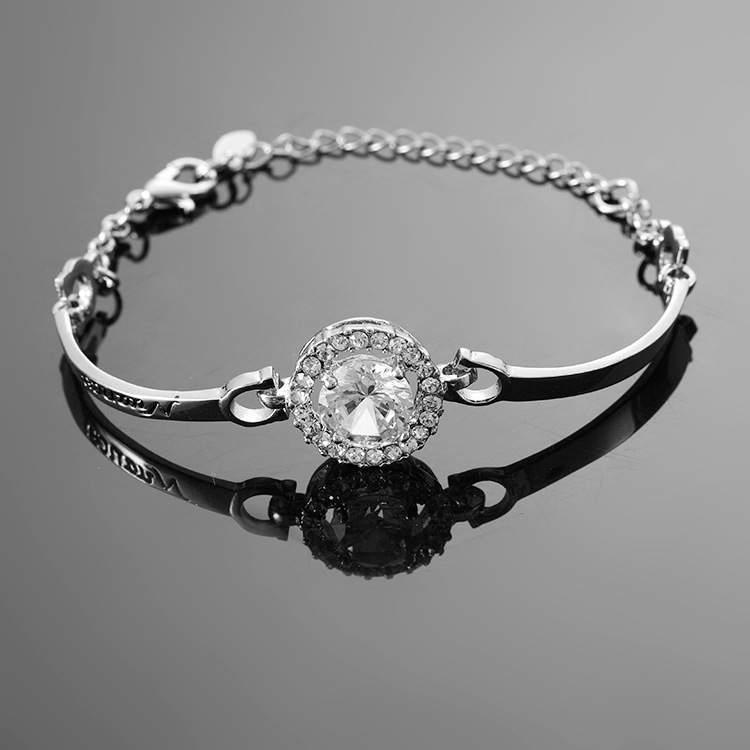 2018 fashion jewelry artificial zircon bracelet female Korean fashion rose gold diamond bracelet girlfriend birthday gift 2018 fashion jewelry artificial zircon bracelet female Korean fashion rose gold diamond bracelet girlfriend birthday gift