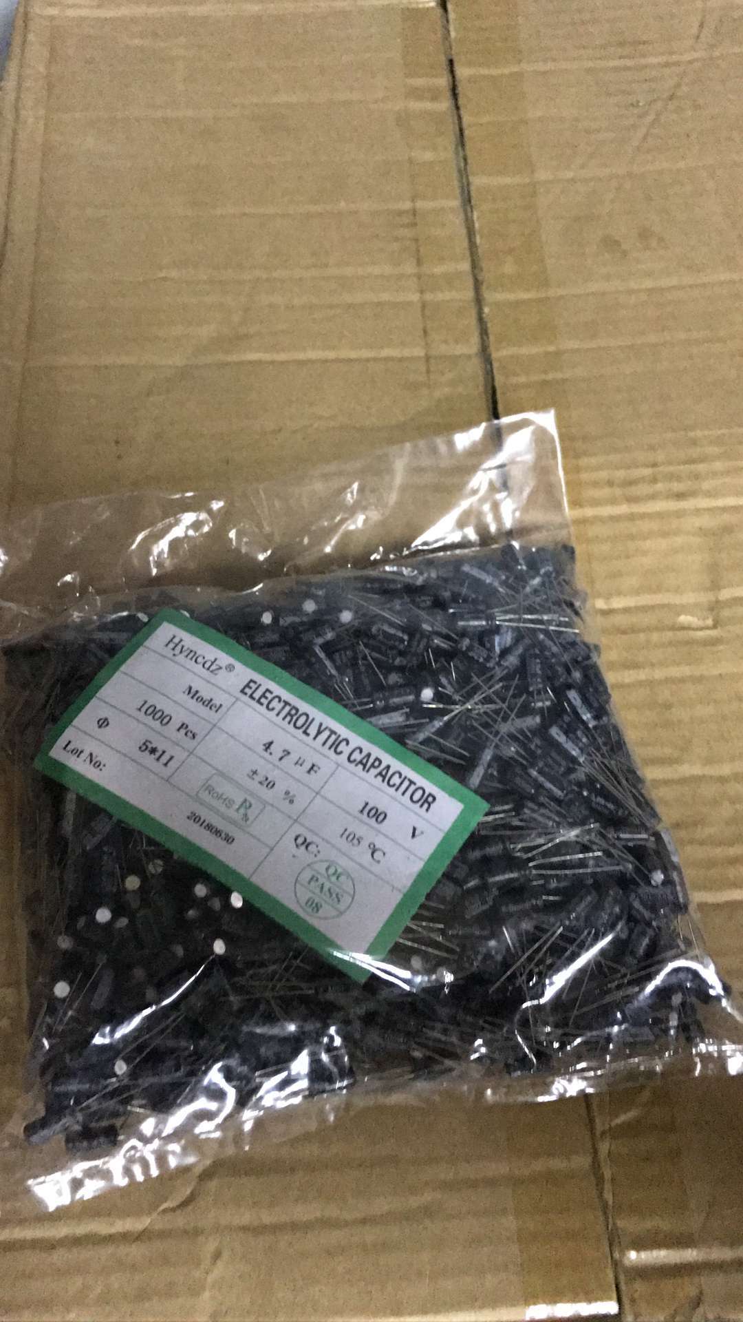 供应hyncdz铝电解电容 100V4.7UF