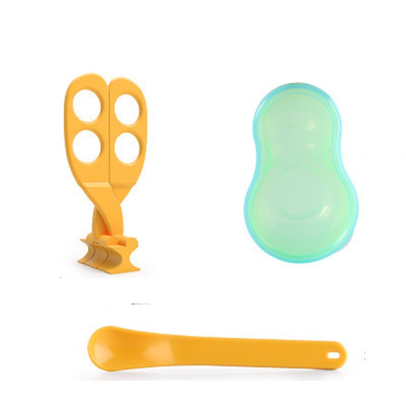 嘟来嘟玩彩盒安全卫生婴儿辅食喂养餐具宝宝研磨剪儿童食物剪|ms