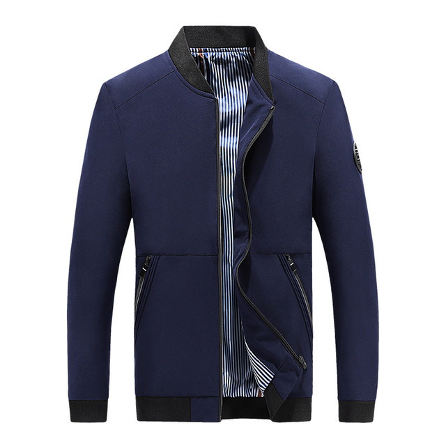 Spring and autumn thin men’s baseball collar embroidered letter coat casual versatile jacket