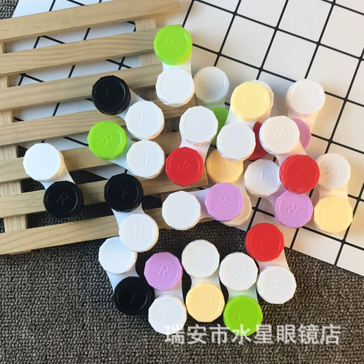 Контактные линзы Jieda Независимая коробка для глаз коробка для контактного ухода двойная коробка простая коробка компаньона (настраиваемый цвет