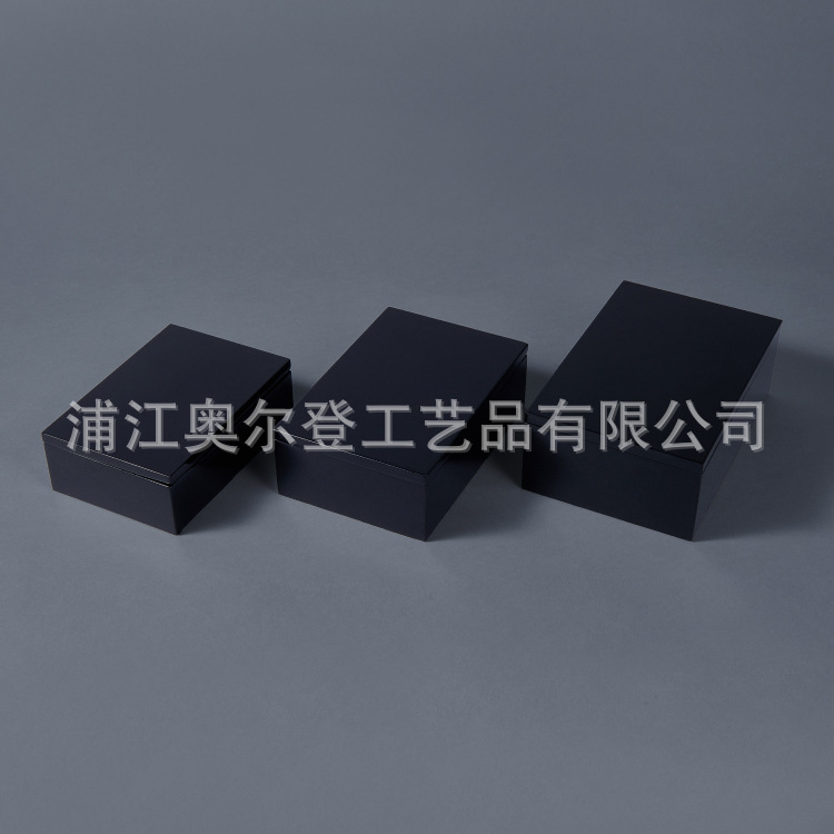 Customized and wholesale of portable mini pull-out wooden boxes, pull-out gift boxes, glass packaging boxes, and hollowed-out jewelry boxes detail image 7