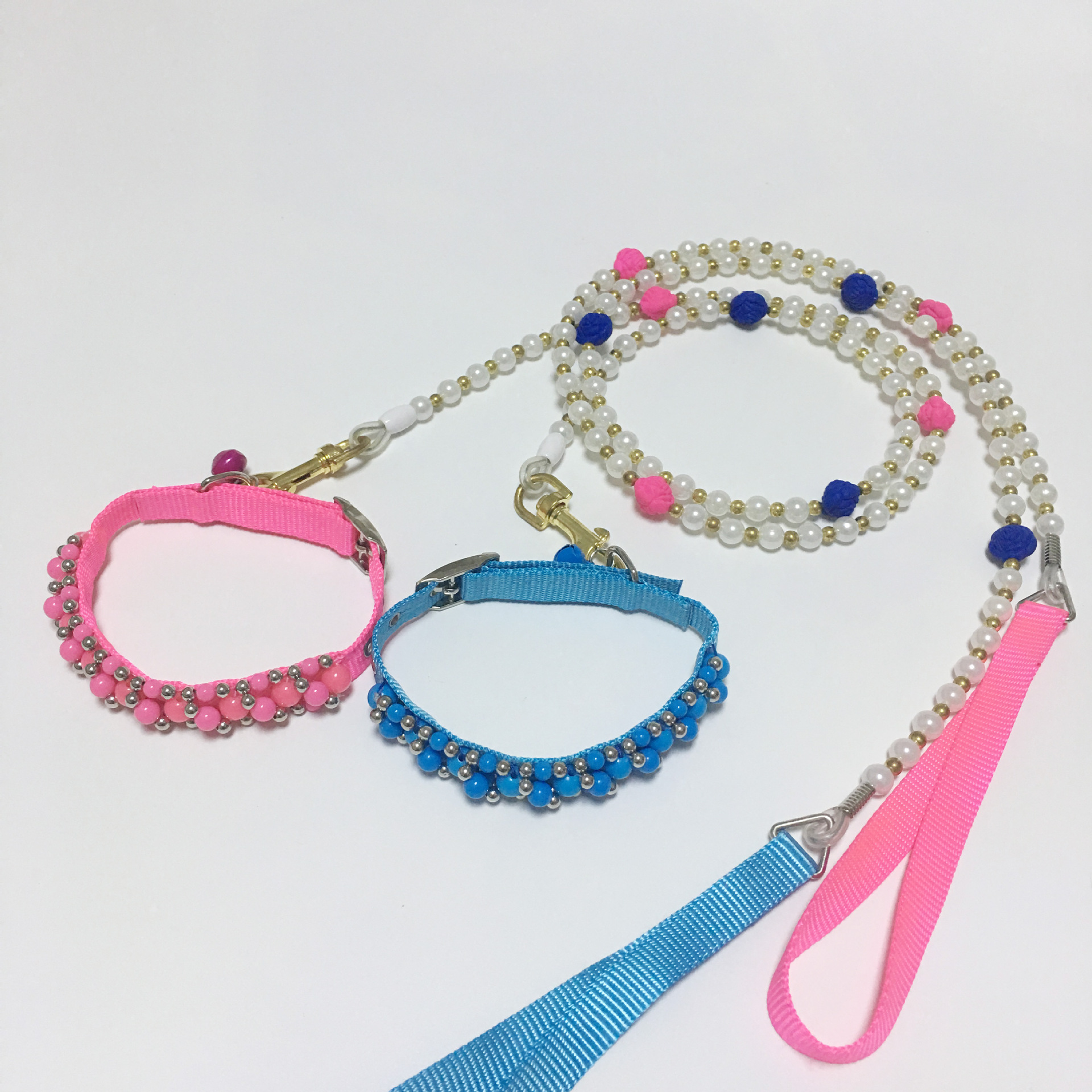 Модная акриловая стальная проволка с бусинами из жемчуга, цепочка, новая коллекция