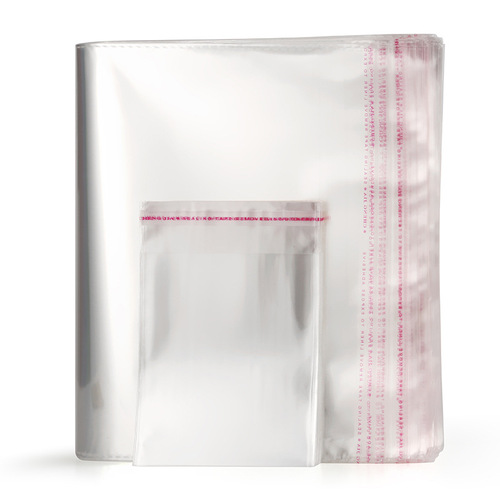 Factory wholesale opp bag 13*18 self-adhesive transparent plastic clothing packaging bag with printable LOGO