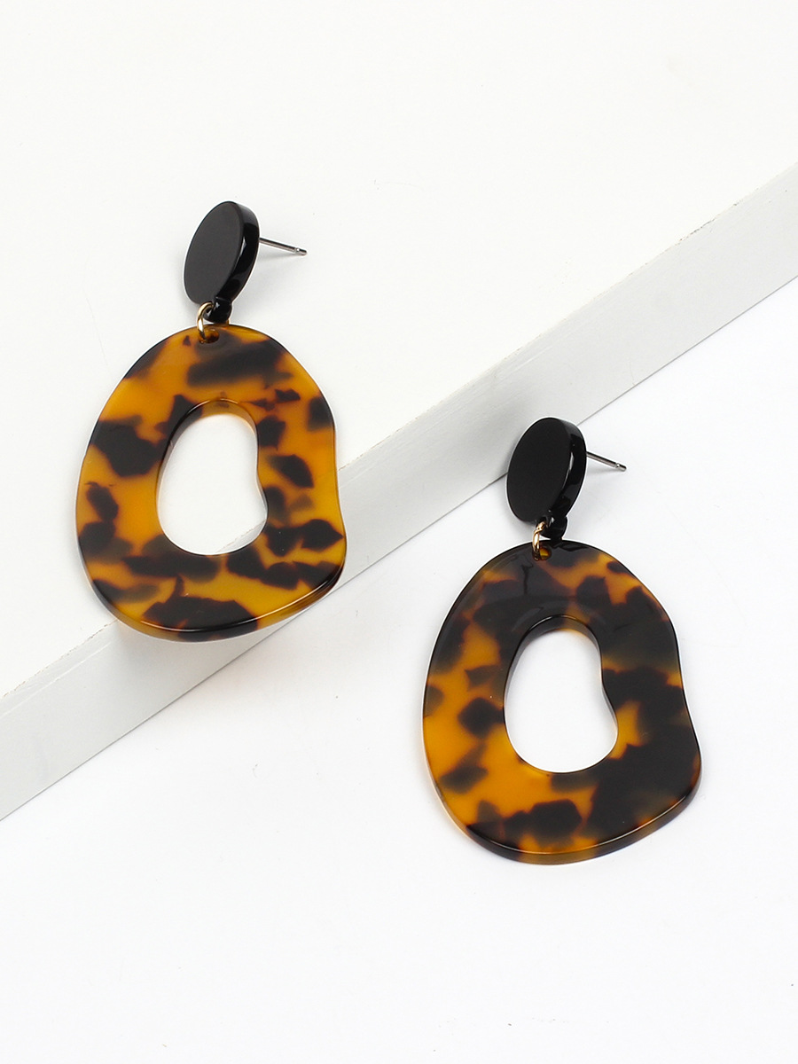 Acetate Plate Exaggerated Earrings display picture 5