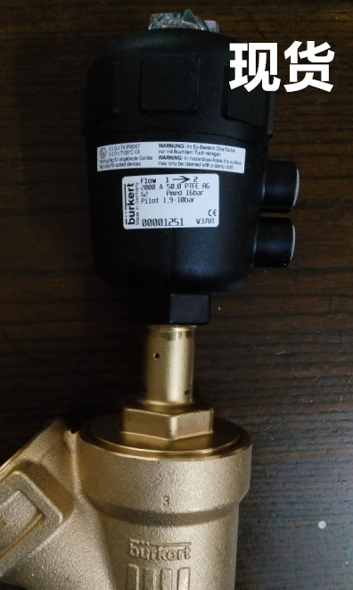 德国burkert2000气动蒸汽角座阀00001252宝德宝帝现货宝得1252