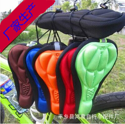 3D立体 死飞自行车坐垫套 透气压花型座套 硅胶座套