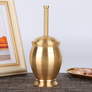 Pure copper tamping jar brass tamping device traditional Chinese medicine tamping bowl medicine cylinder garlic masher medicine cylinder Copper Cup