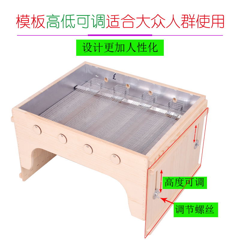 Wooden Moxibustion Box Multi-Position Moxa Burner for Home Waist and Belly Warmth 37x50 cm quality and texture