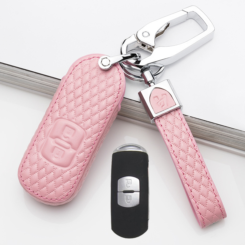 厂家批发适用于马自达 3 Axela昂克赛拉专用汽车钥匙套真皮钥匙包|ms