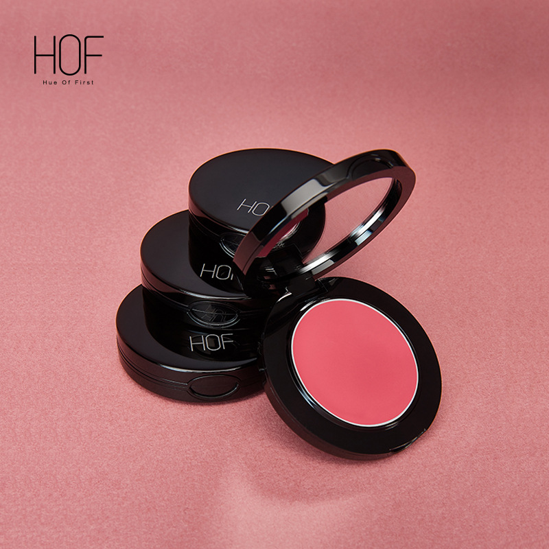 HOF自然彩妆 唇膏口红眼影腮红三合一初学者裸妆多功能单盒彩妆|ru