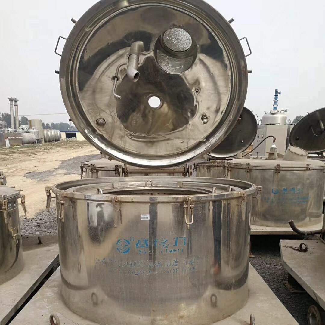 处理二手1250平板刮刀下卸料离心机,全自动变频控制,碳化硅离心机