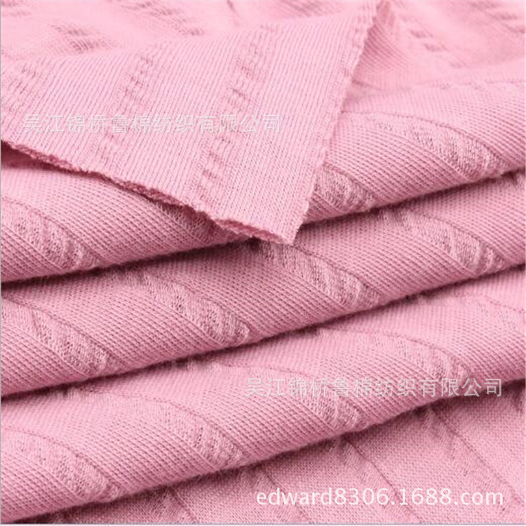 Cotton Rib 2*2 Elastic force knitting Lycra 1*1 ,Wide Dyed Color bar Size loop Bump 3D Three-dimensional printing