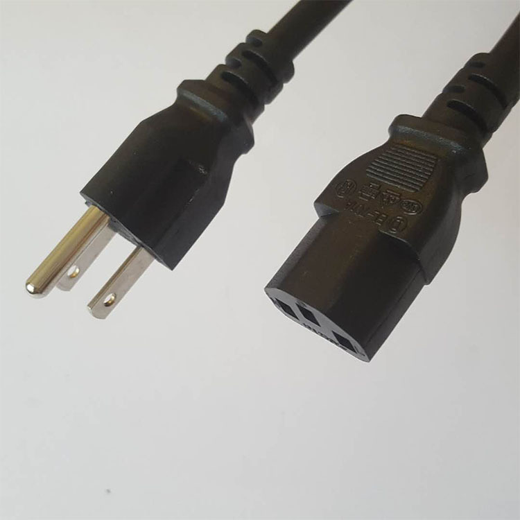 厂家直销 美标品字尾电源线 美国插头线 全铜3芯*1.5米