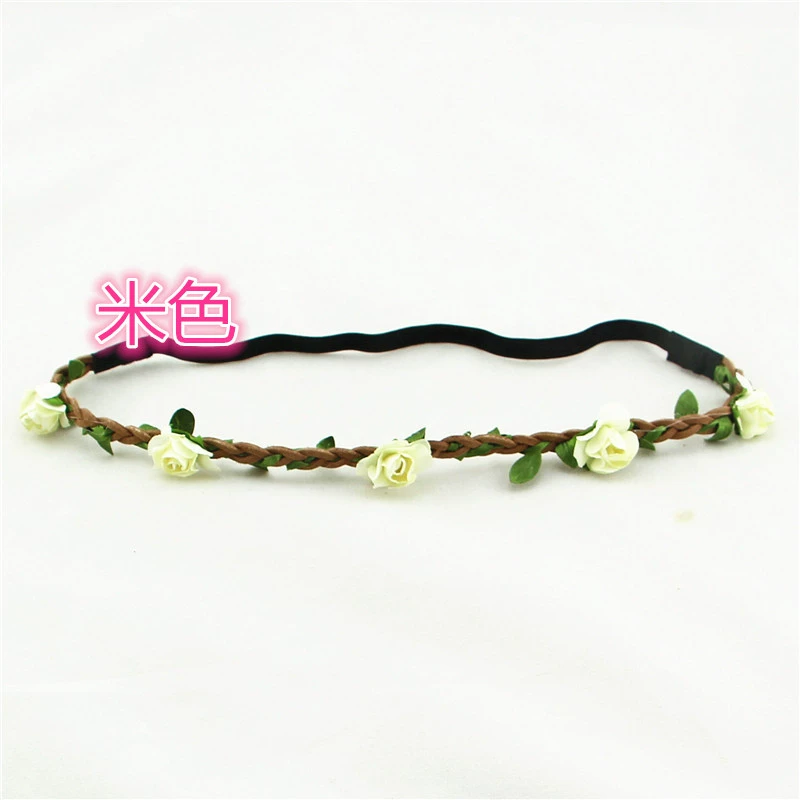 Hair accessory, beach headband for bride, Korean style, boho style, flowered