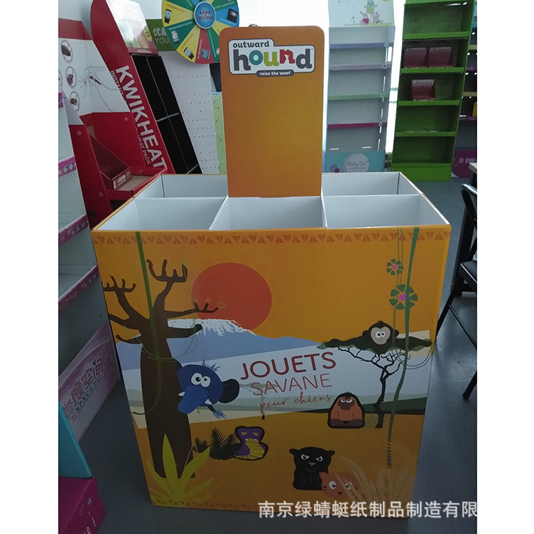 厂家定做落地纸货架超市零食产品促销纸地堆瓦楞纸板便携可折叠