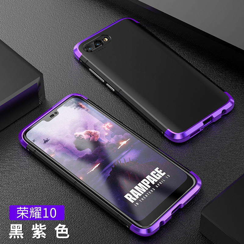 GINMIC Shield Aluminum Metal Frame Hard PC Back Cover Case for Huawei Honor 10