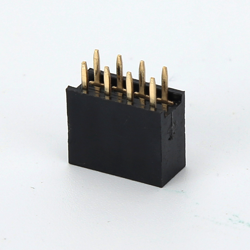 【厂家】针座母座双排2排铜镀镍 2*2座 2*3座 2*4座 2*5针座焊针-阿里巴巴