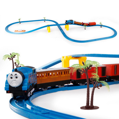Genuine Yue Cheng Thomas track puddle jumper Thomas suit Railcar Electric children Puzzle Toys