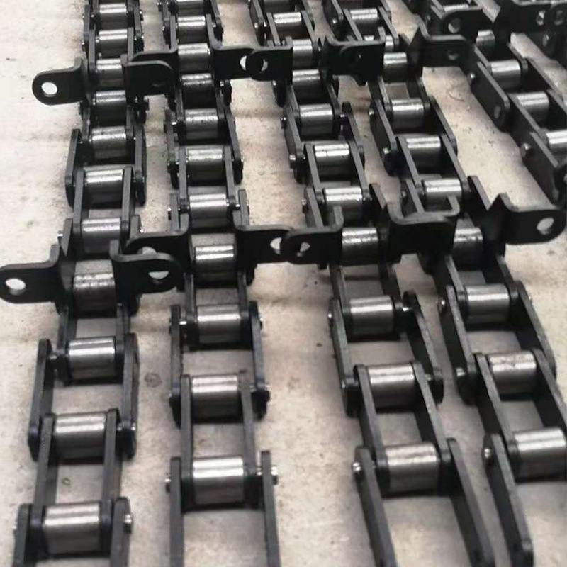 源头厂家不锈钢链条双节距耐高温机械滚子链单双排碳钢工业传动链
