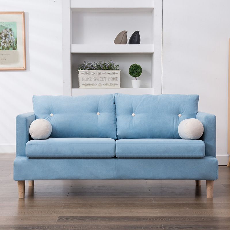 北欧小沙发休闲小户型简约公寓店铺咖啡单人二人双人三人沙发拆洗|ms