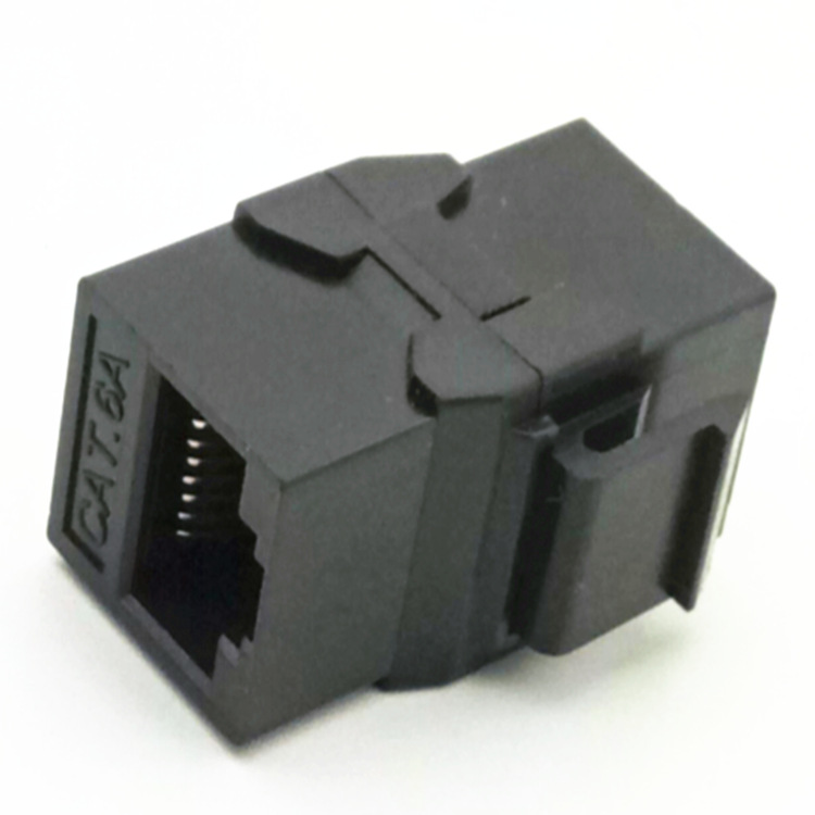 六类网络模块双用头对接模块 六类网线网口模块式对接头直通头|ms