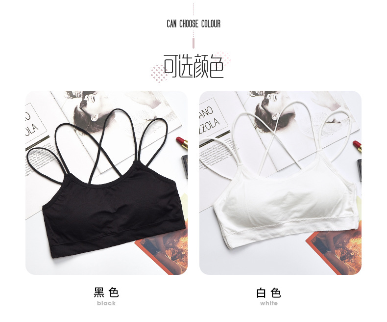 Fashionable halter top for a beautiful back, strapless design without steel rings, thin mold cup wrap around the chest, sexy, breathable and comfortable vest for women to prevent exposure detail image 6