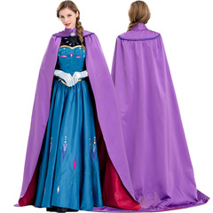New Halloween Frozen cosplay Anna dress long skirt masquerade party animation costume