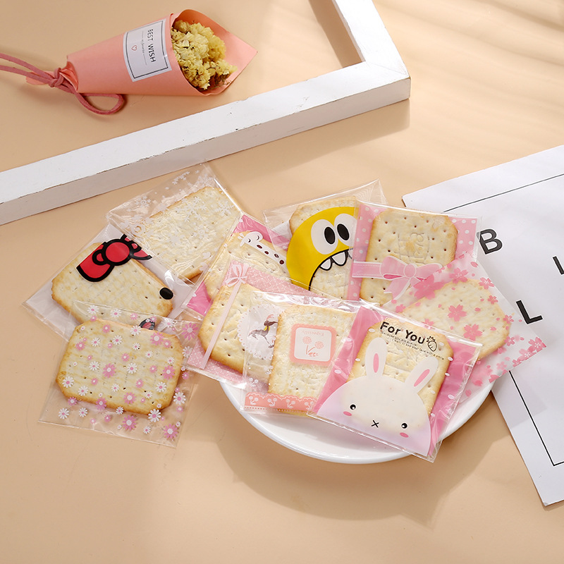 创意动物食品包装袋可爱卡通小怪物饼干烘焙包装袋糖果零食包装袋