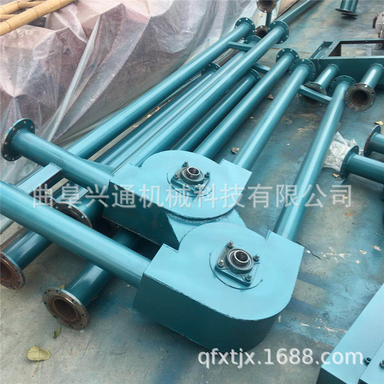 密封式氧化铝粉管链上料机 密闭管链输送机  石灰粉输送机