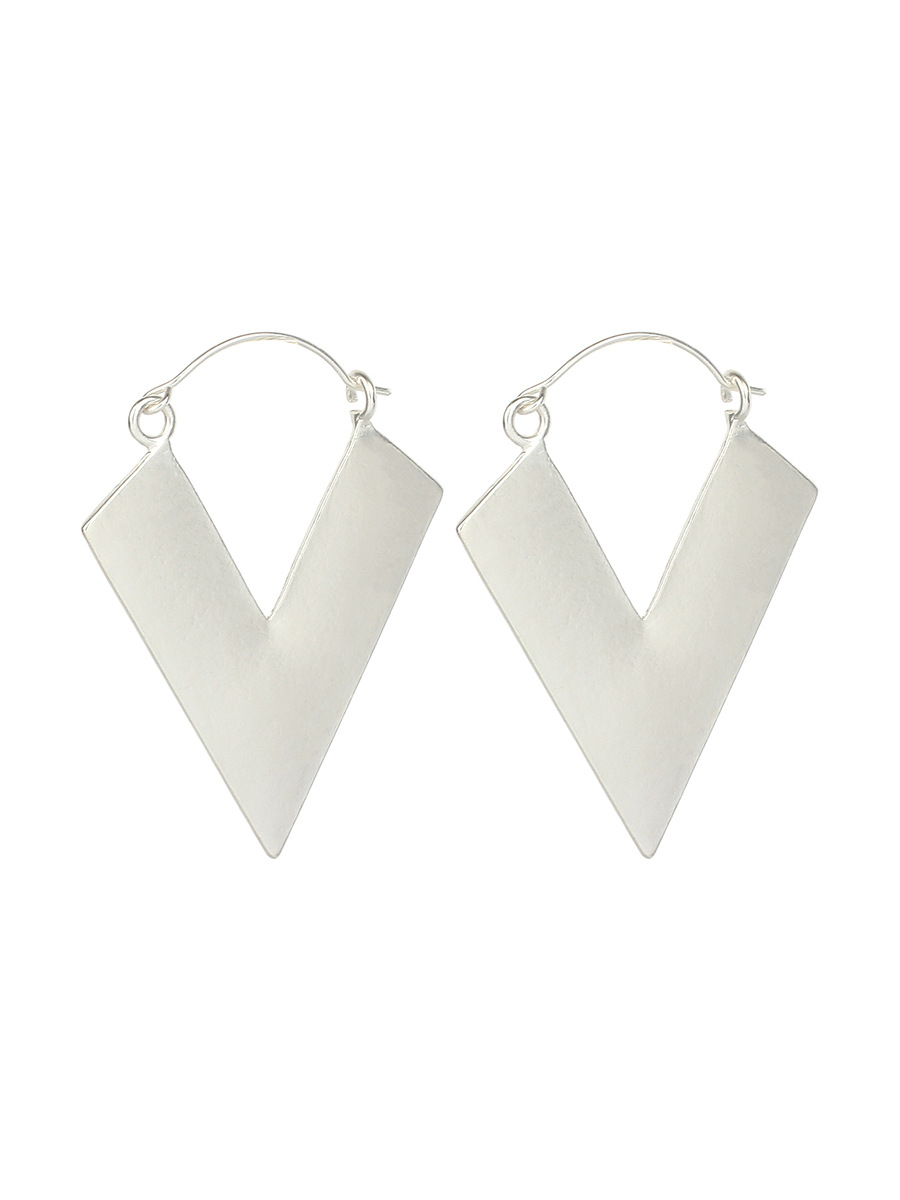 Rhombus Pattern Hot Selling Simple And Beautiful Triangle Irregular Pattern Earrings Wholesale