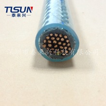 供應SY cable 多芯0.5平方 鋼絲編織屏蔽電纜 雙層透明護套電纜線