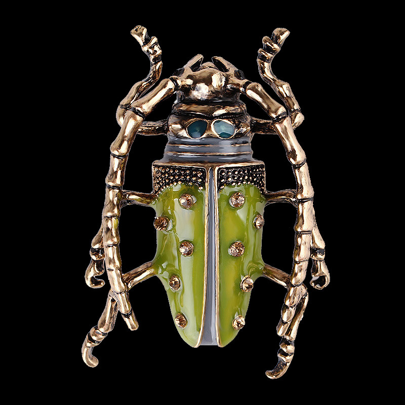 Retro Insect Alloy Enamel Plating Rhinestones Unisex Brooches display picture 3