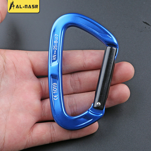 Rock climbing equipment, straight pole, straight door, quick-hook rock climbing and ice climbing protection point, quick-hook safety main lock, mountaineering buckle