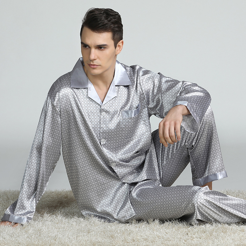 Pijama gris plata
