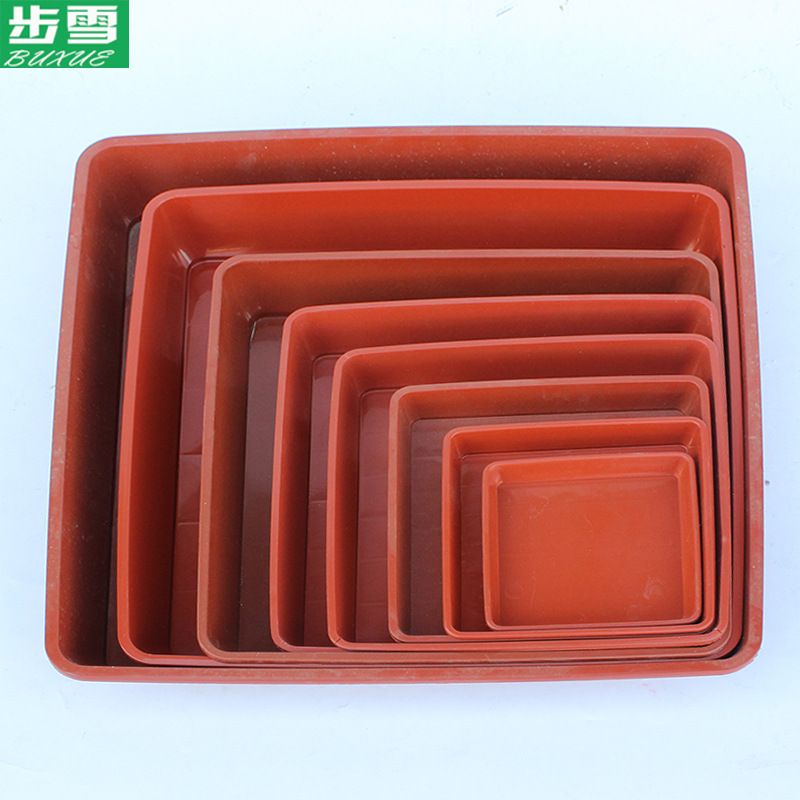 批发 正方型塑料花盆 防漏水托盘 接水托盘  正方形盆托塑料底盘|ms