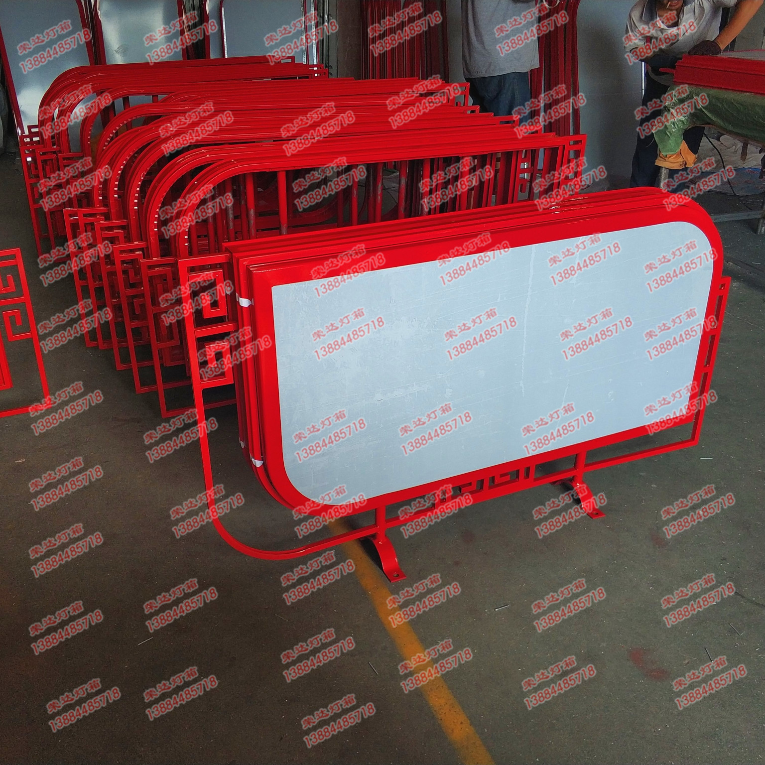 帶面板葉型仿古燈箱 (10)