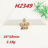 K -gold diamond Crown series mobile phone beauty sticker nail hairpin flower plate drilling DIY jewelry accessories