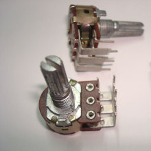 台湾升威16型旋转电位器双联A10K上弯脚 功放音响音箱音量电位器