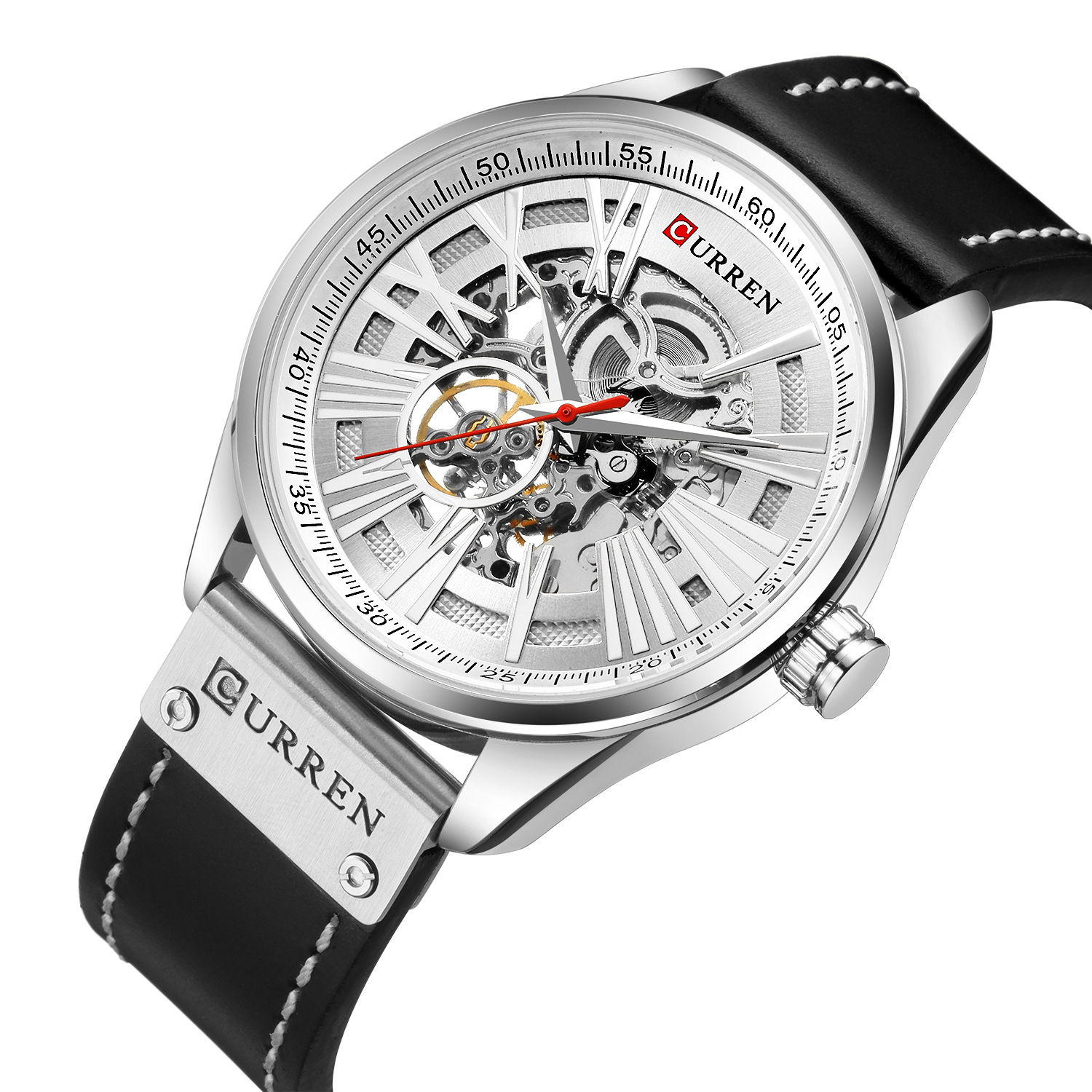 Men's Quartz Watch Automatic Waterproof Mechanical Skeleton Men_voghion.com