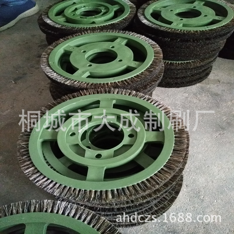 诚信经营薄利多产刷子厂供应工具刷子 清扫尼龙刷轮 印染定型盘刷