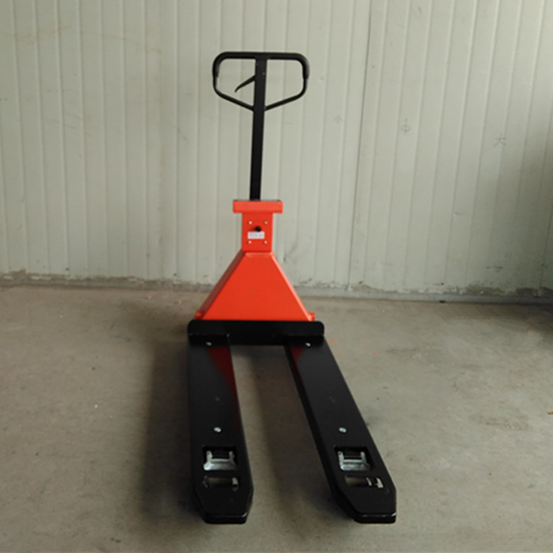 耀华电子叉车秤1吨2吨3T移动地磅叉车称手动液压地牛秤称重搬运车