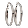 Fashionable hula hoop, metal earrings, jewelry, accessory, European style