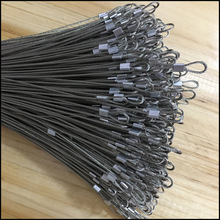 304不锈钢钢丝绳铝套端子钢丝绳彩色 钢丝圈钢丝绳 钢丝绳端子