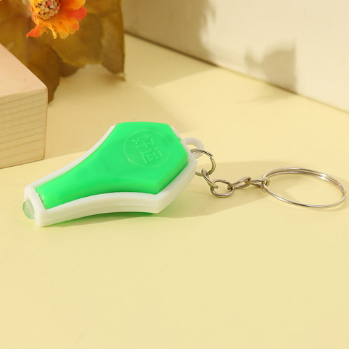 Factory direct selling banknote detector lamp portable fluorescent anti-counterfeiting code blue light purple light pen vase type keychain banknote detector